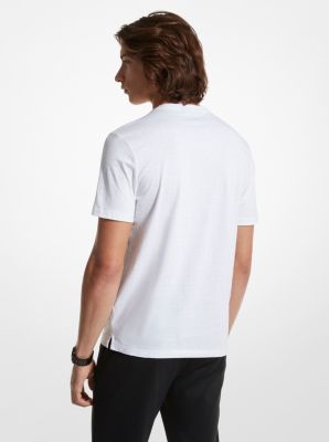 T-Shirt aus Baumwolle mit Signature-Logomuster
