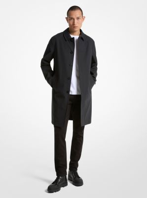 Cotton Blend Balmacaan Coat | Michael Kors