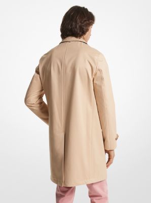 Cotton Blend Balmacaan Coat | Michael Kors