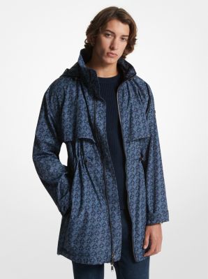 Gewebter Anorak mit Empire Signature-Logomuster image number 0