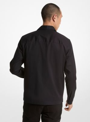 Stretch Cotton Shirt Jacket