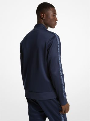 Veste de survêtement en tricot avec bordure à logos Empire image number 1