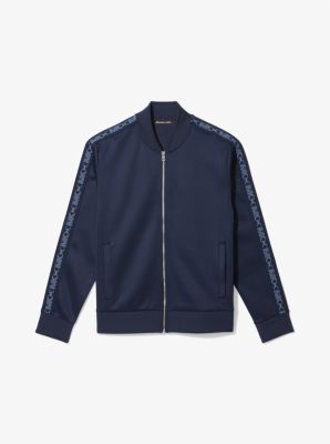 Empire Logo Trim Knit Track Jacket image number 2