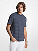 Striped Pima Cotton Blend Piqué T-Shirt image number 0