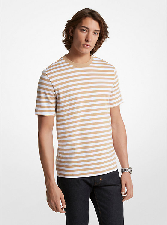 Striped Pima Cotton T-Shirt image number 0