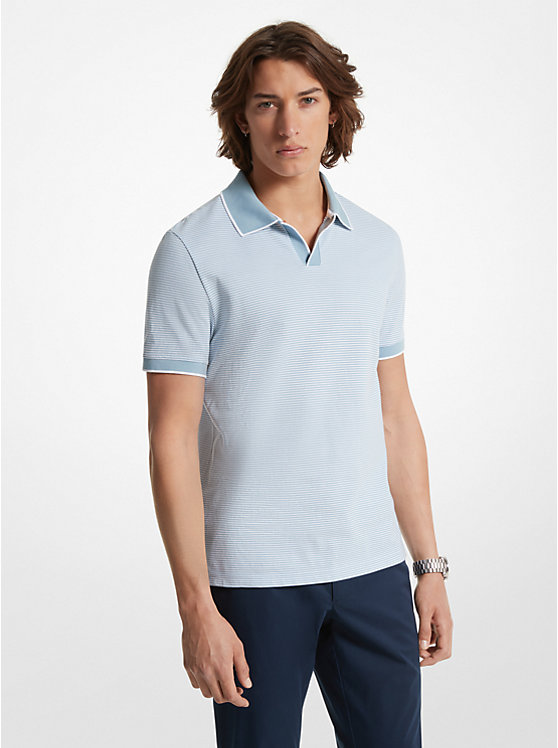 Textured Cotton Polo Shirt image number 0