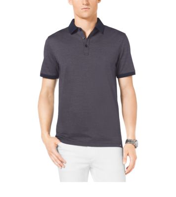 Jacquard Cotton Polo Shirt
