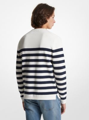 Striped Cotton Sweater image number 1