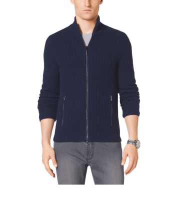 Zip-Front Cashmere Sweater | Michael Kors
