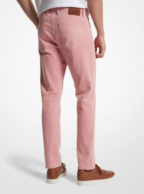 Pantalone slim-fit Parker in cotone stretch tinto con pigmenti image number 1