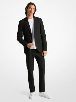 Blazer sartoriale in materiale tecnico stretch image number 0