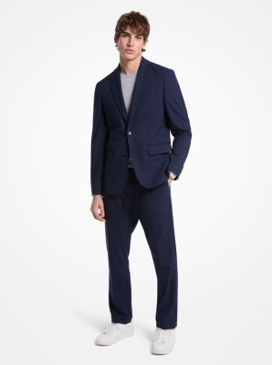 Blazer sartoriale in materiale tecnico stretch image number 0