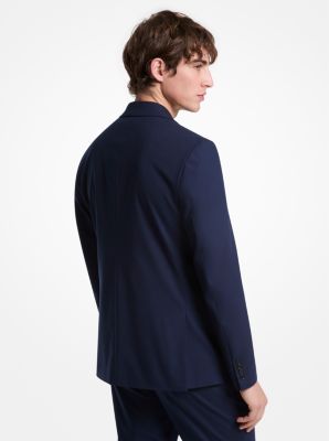 Blazer sartoriale in materiale tecnico stretch image number 1