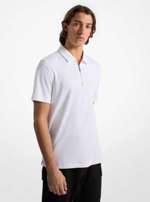 Cotton Half-Zip Polo Shirt image number 0