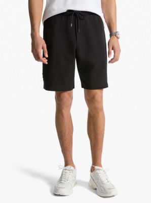 Embossed Logo Cotton Blend Shorts