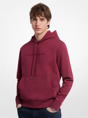 Michael Kors Embossed Logo Cotton Blend Hoodie