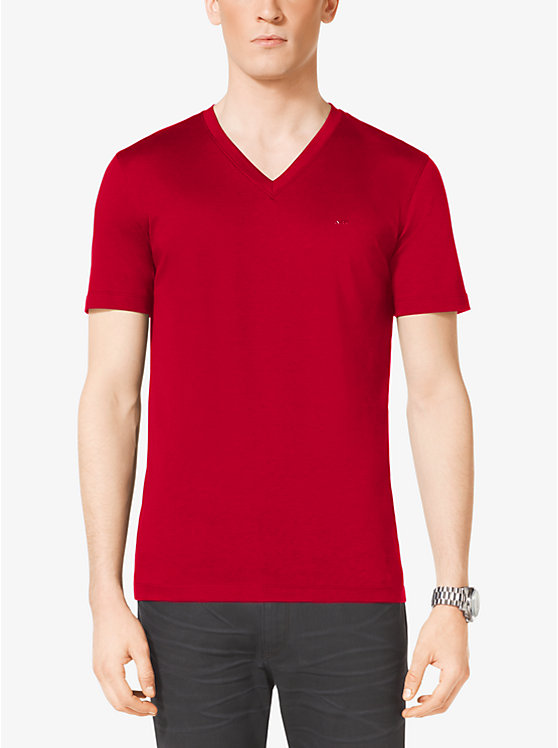 V-Neck Cotton T-Shirt image number 0