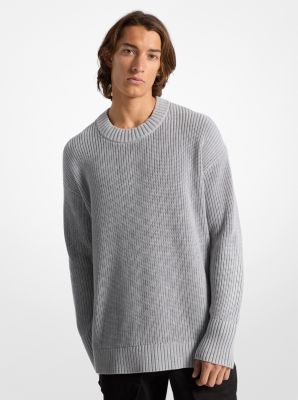 Pullover in cotone a coste