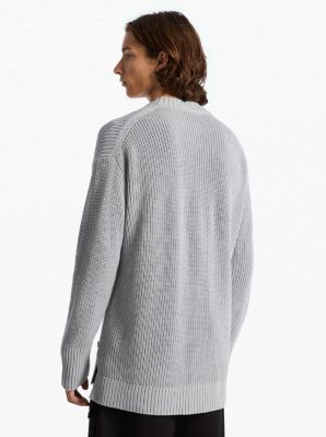 Pullover in cotone a coste