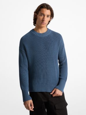 Pullover in cotone a coste