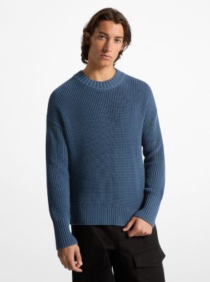 Pullover in cotone a coste image number 0