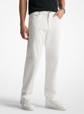 MK Arden Relaxed-Fit Denim Jeans - White - Michael Kors Michael Kors Mens