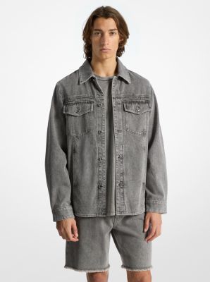 Washed Denim Shirt Jacket image number 0