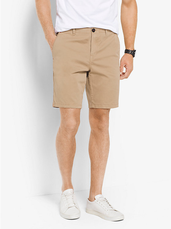 Slim-Fit Cotton-Twill Shorts image number 0