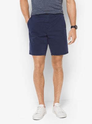 Slim-Fit Cotton-Twill Shorts image number 0