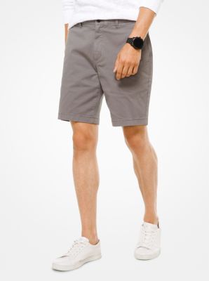 Slim-Fit Cotton-Twill Shorts | Michael Kors