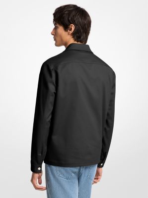 Stretch Cotton Shirt Jacket