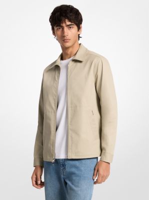 Stretch Cotton Shirt Jacket