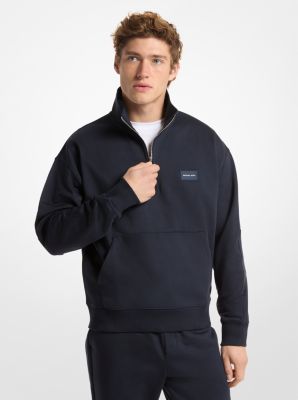 Cotton Quarter-Zip Sweater