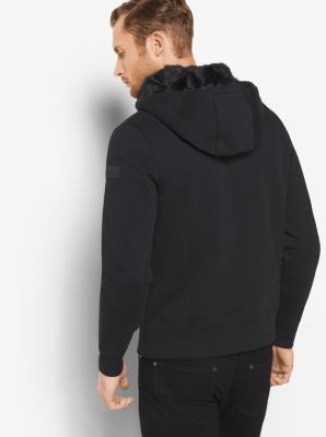 Michael kors fleece lined hot sale hoodie