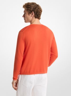 Cotton Jersey Sweater in MIMOSA | Michael Kors
