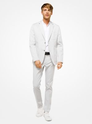 Michael kors white clearance linen blazer