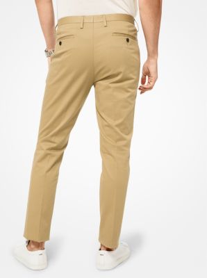 Slim-Fit Stretch-Cotton Trousers
