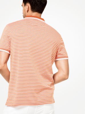 Greenwich Striped Cotton Polo Shirt