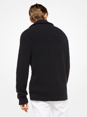 Cotton Quarter-Zip Sweater