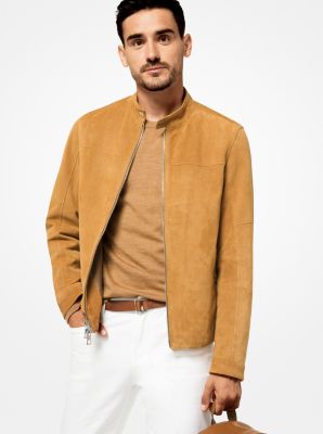 Perforated Suede Racing Jacket 