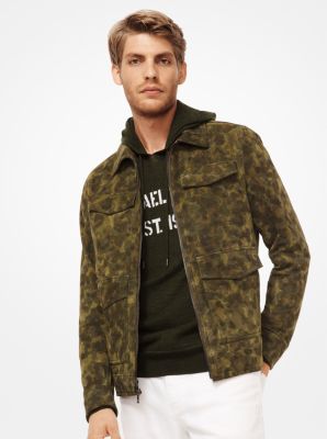 Camouflage Suede Utility Jacket | Michael Kors