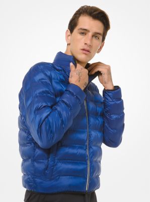 michael kors blue puffer jacket