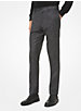 Slim-Fit Metallic Wool-Blend Trousers image number 0