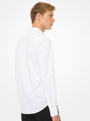 Slim-Fit Kors Logo Stretch-Cotton Shirt