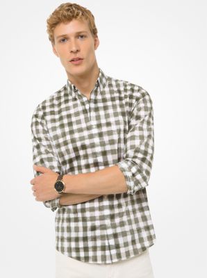 michael kors slim fit stretch shirt