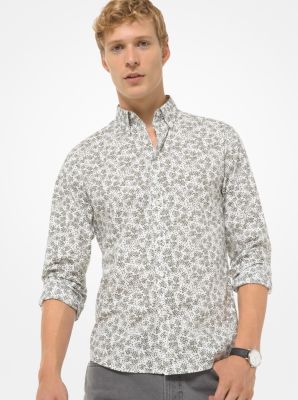 michael kors slim fit stretch shirt