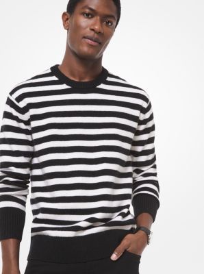 Striped Nylon and Wool Sweater 