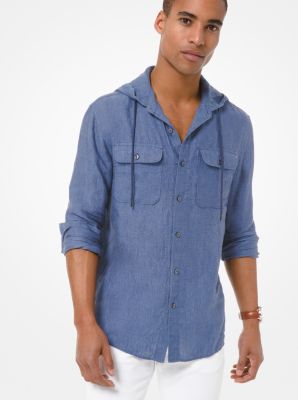 Linen Hooded Shirt image number 0