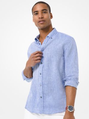 Slim-Fit Linen Shirt | Michael Kors
