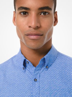 Dot Stretch Cotton Shirt